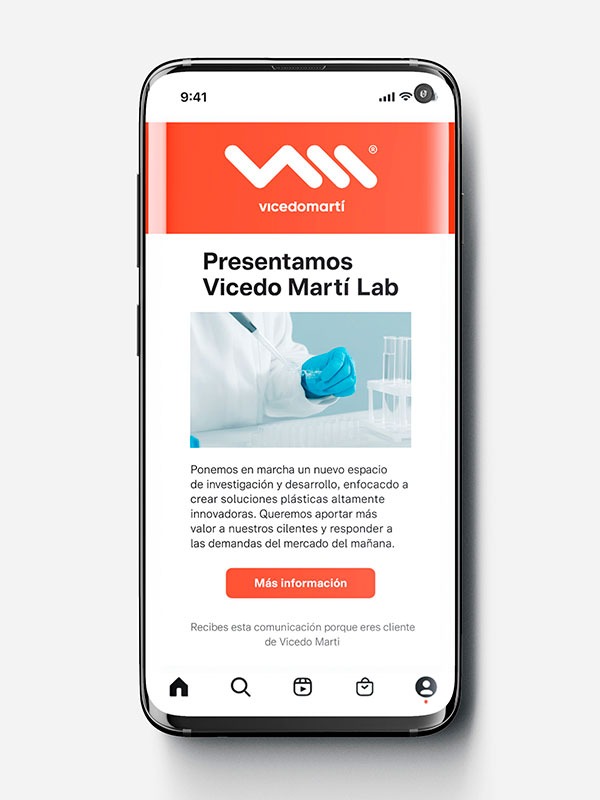 Rediseño y aplicación de marca en web responsive de Vicedo Martí