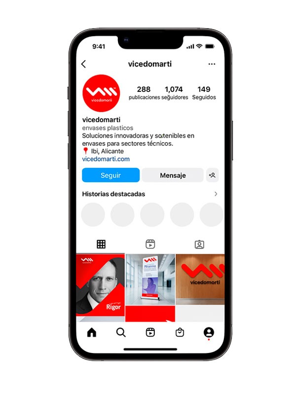 Rediseño y aplicación de marca en web responsive de Vicedo Martí