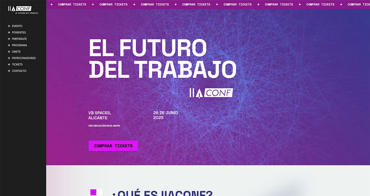 Evento IIAConf Alicante - Desarrollo de web corporativa