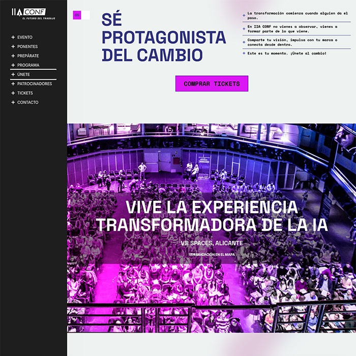 Evento IIAConf Alicante - Desarrollo de web corporativa