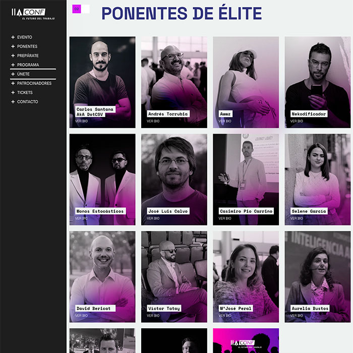 Evento IIAConf Alicante - Desarrollo de web corporativa